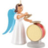 Angel Long Pleated Skirt Cymbal Drum, Colored - 6,6 cm / 2.6 inch