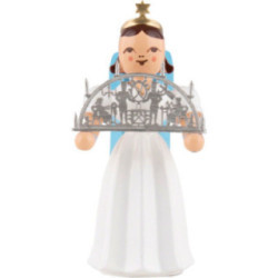 Angel Long Pleated Skirt with Candle Arch, Colored - 6,6 cm / 2.6 inch