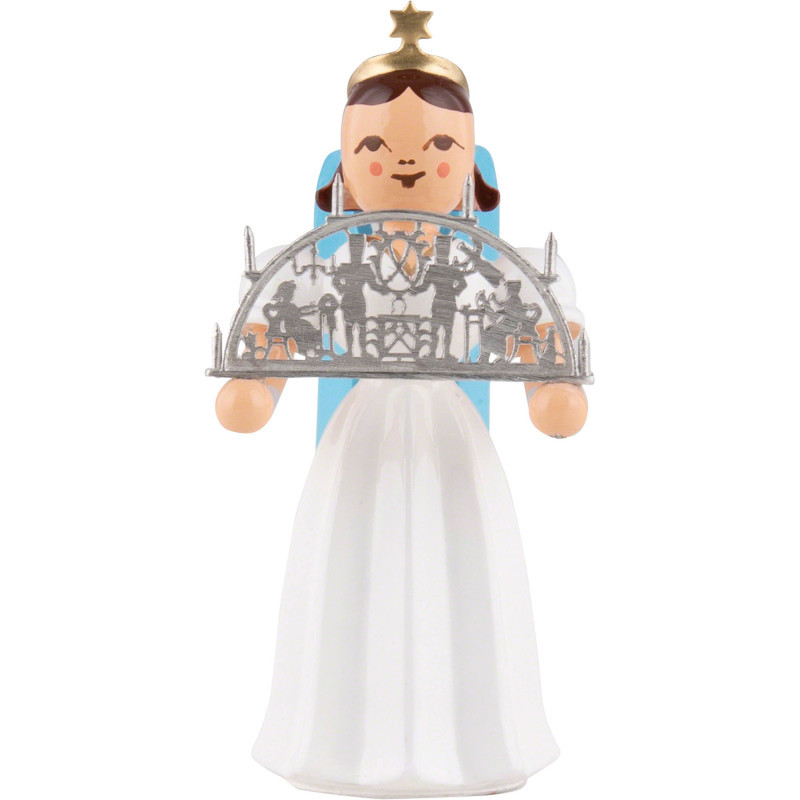 Angel Long Pleated Skirt with Candle Arch, Colored - 6,6 cm / 2.6 inch