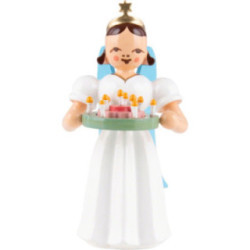 Angel Long Pleated Skirt with Birthday Wreath - Colored - 6,6 cm / 2.6 inch