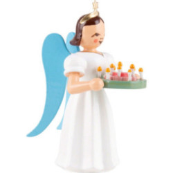 Angel Long Pleated Skirt with Birthday Wreath - Colored - 6,6 cm / 2.6 inch