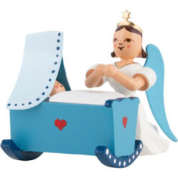 Angel Long Pleated Skirt Kneeling with Cradle, Colored - 6,6 cm / 2.6 inch