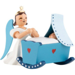 Angel Long Pleated Skirt Kneeling with Cradle, Colored - 6,6 cm / 2.6 inch