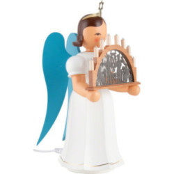Angel Long Skirt with Candle Arch colored electric - 22 cm / 8.7 inch
