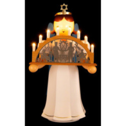 Angel Long Skirt with Candle Arch colored electric - 22 cm / 8.7 inch