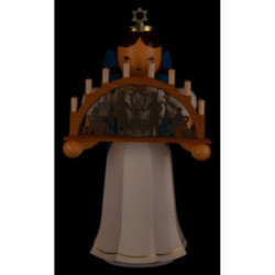 Angel Long Skirt with Candle Arch colored electric - 22 cm / 8.7 inch