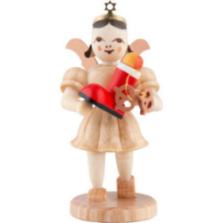 Angel Short Skirt with Santa's Boot - Natural - 6,6 cm / 2.6 inch