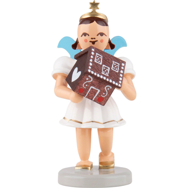 Angel Short Skirt with Gingerbread House - Colored - 6,6 cm / 2.6 inch