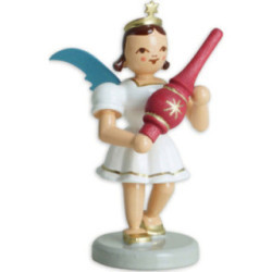 Angel Short Skirt with Christmas Tree Topper - Colored - 6,6 cm / 2.6 inch