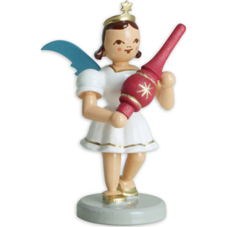 Angel Short Skirt with Christmas Tree Topper - Colored - 6,6 cm / 2.6 inch
