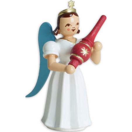 Angel Long Pleaded Skirt with Christmas Tree Topper - Colored - 6,6 cm / 2.6 inch