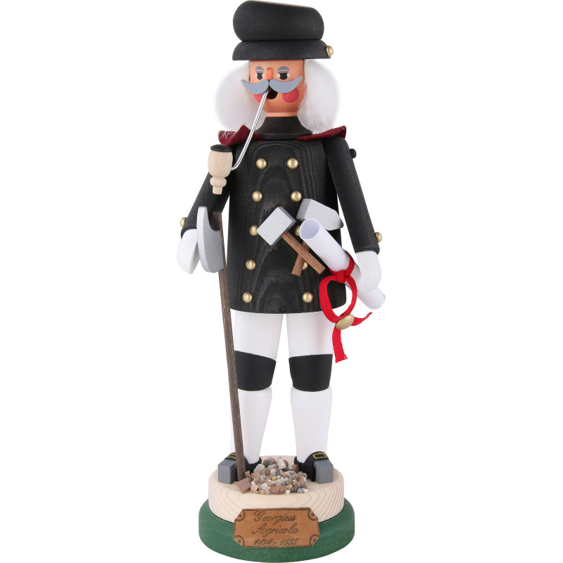 Smoker - German Mineralogist Georgius Agricola - 27 cm / 11 inch