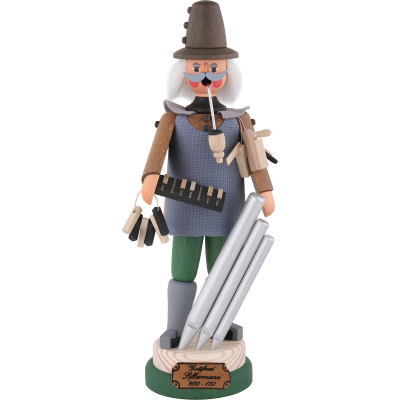 Räuchermännchen Orgelbauer Gottfried Silbermann - 27 cm
