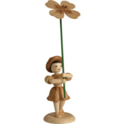 Blumenkind Klee, natur - 12 cm