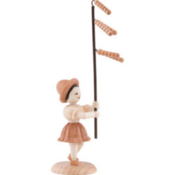 Flower Child with Hazelnut Bloom - Natural - 12 cm / 4.7 inch