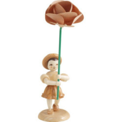 Flower Child with Peony - Natural - 11,5 cm / 4.5 inch