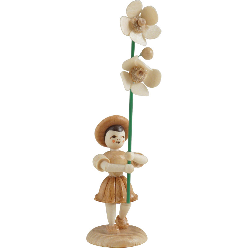 Flower Child with Buttercup - Natural - 12 cm / 4.7 inch