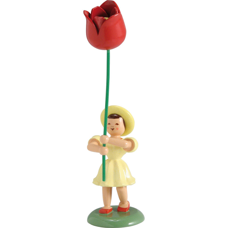 Blumenkind Tulpe, farbig - 12 cm
