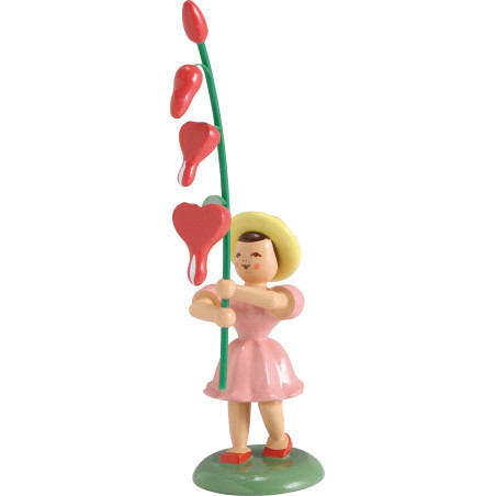 Blumenkind Tränendes Herz, farbig - 12 cm