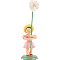 Blumenkind mit Anthurie, farbig - 11,5 cm