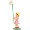Blumenkind mit Anthurie, farbig - 11,5 cm