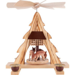 1-stöckige Pyramide Rehe gesandelt - 21 cm