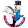 Nussknacker Reiterlein Husar blau - 32 cm