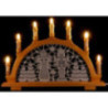 Candle Arch - Miner & Angel - Embroidery White/Silver - 49x36 cm / 19.3x14.2 inch