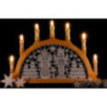 Candle Arch - Miner & Angel - Embroidery White/Silver - 49x36 cm / 19.3x14.2 inch