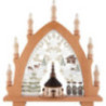 Candle Arch - Seiffen Church Natural - Embroidery Colored - 41x45 cm / 16.1x17.7 inch