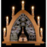 Candle Arch - Seiffen Church Natural - Embroidery Colored - 41x45 cm / 16.1x17.7 inch