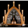 Candle Arch - Seiffen Church Natural - Embroidery Colored - 41x45 cm / 16.1x17.7 inch