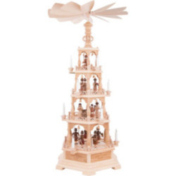 4-stöckige Pyramide Heilige Geschichte - 122 cm - 230 V Elektromotor