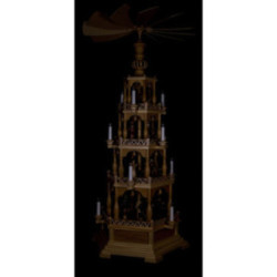 4-stöckige Pyramide Heilige Geschichte - 122 cm - 230 V Elektromotor