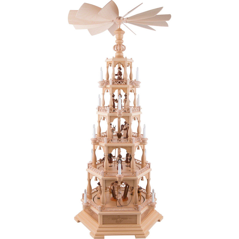 5-stöckige Pyramide Heilige Geschichte - 142 cm - 230 V Elektromotor