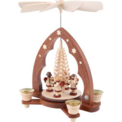 1-Tier Pyramid - Gift Bringing Angels - 28 cm / 11 inch