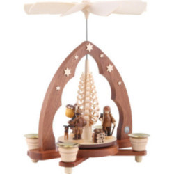1-Tier Pyramid - Forest People - 28 cm / 11 inch