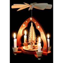 1-Tier Pyramid - Children in Winter - 28 cm / 11 inch