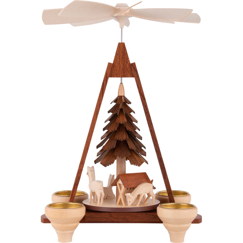 1-Tier Pyramid - Deer - 29 cm / 11 inch