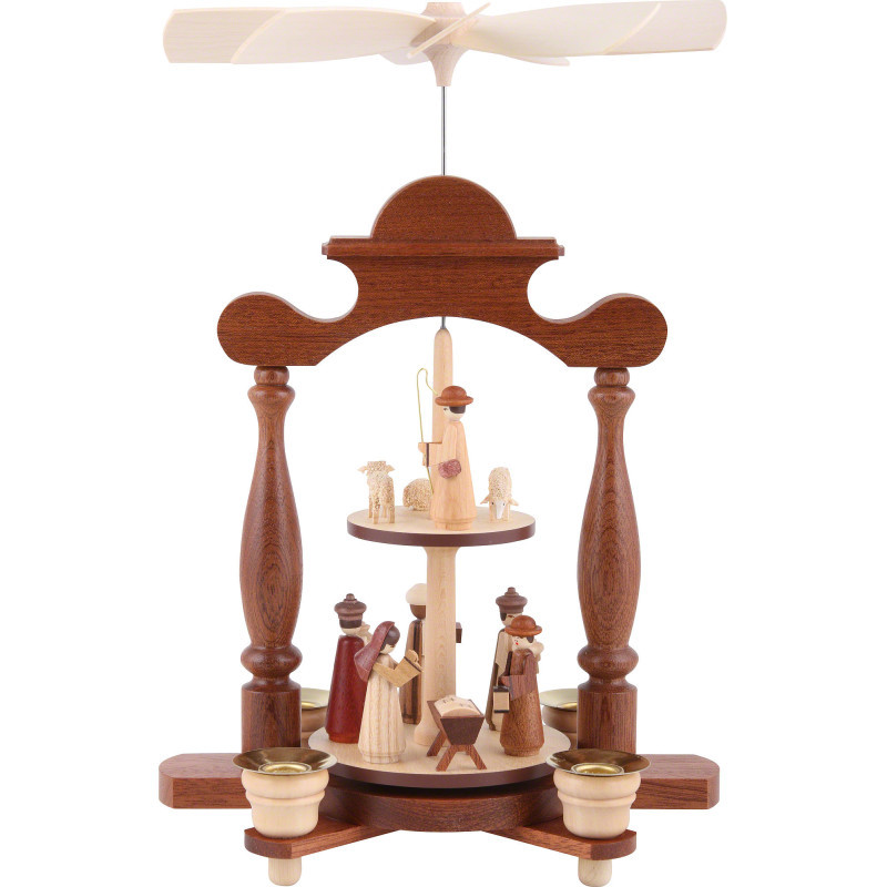 2-stöckige Pyramide Christi Geburt - 32 cm
