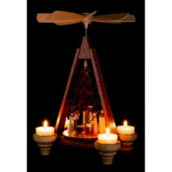 1-Tier Christmas Pyramid - Nativity Scene - 29 cm / 11 inch