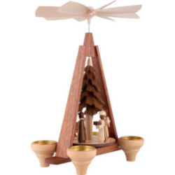 1-stöckige Weihnachtspyramide - Christi Geburt - 29 cm