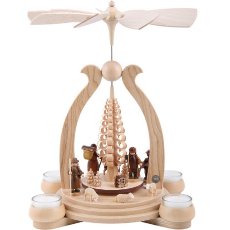 1-Tier Pyramid - Forest Scene - 34 cm / 13 inch