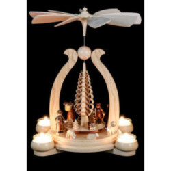1-Tier Pyramid - Forest Scene - 34 cm / 13 inch