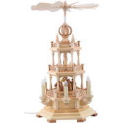 3-Tier Christmas Pyramid - Forest Scene - 50 cm / 19.5 inch