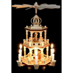 2-Tier Christmas Pyramid - The Christmas Story - 40 cm / 16 inch