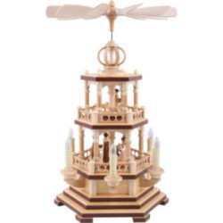 2-stöckige Pyramide Heilige Geschichte - 48 cm - 230 V Elektromotor