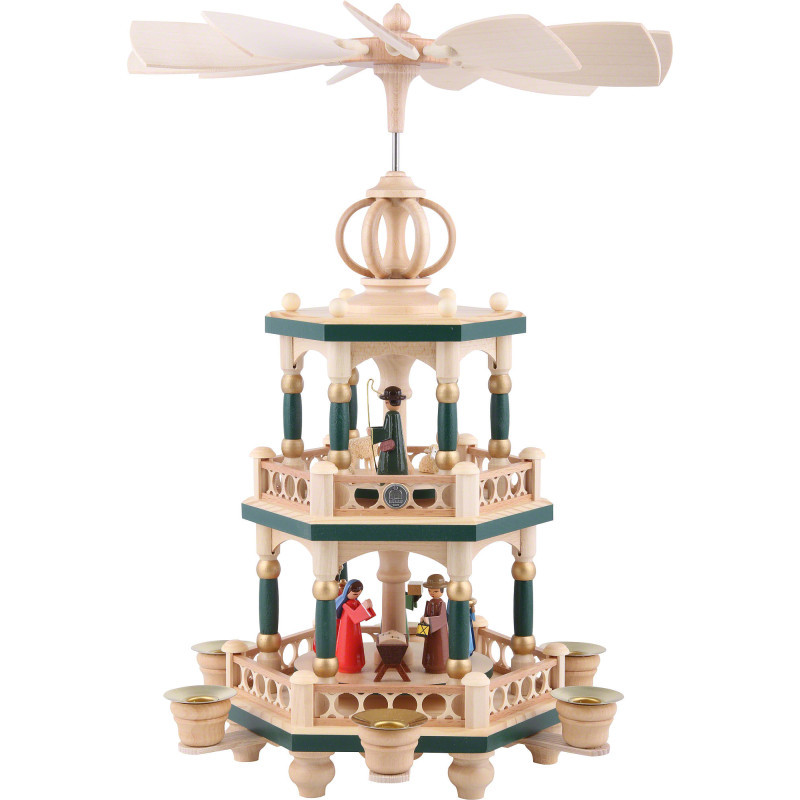 2-Tier Pyramid - The Christmas Story - 40 cm / 16 inch