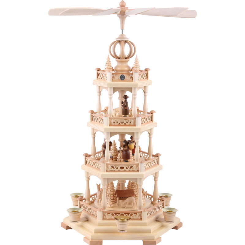 4-Tier Pyramid - Forest Scene - 55 cm / 22 inch