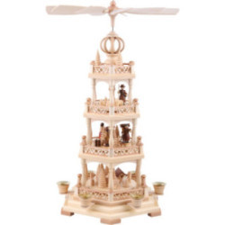 4-stöckige Pyramide Waldmotiv - 55 cm